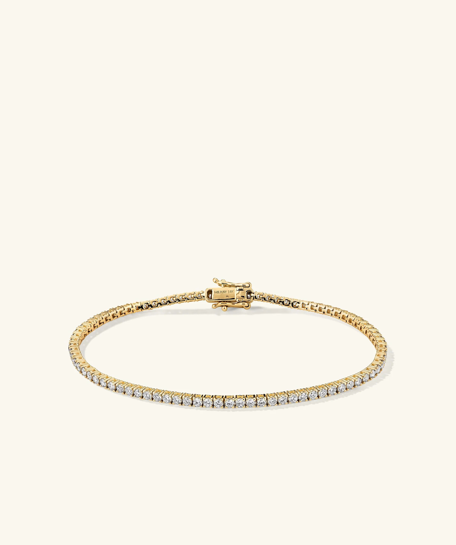 Lab Grown Diamond Tennis Bracelet 1.8mm | Mejuri Fine Crew