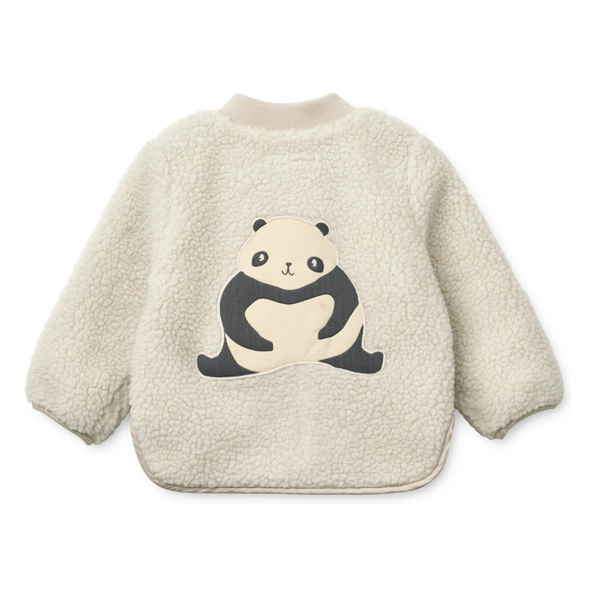 Sherpa Lora Panda Jacke aus recycelten Fasern | Seidenfarben | Smallable