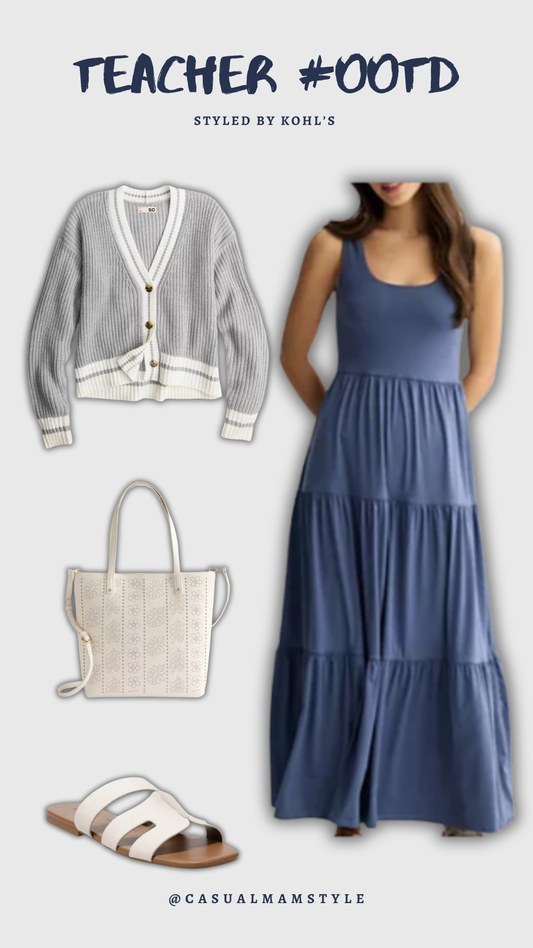 Calling all of my Back to School teachers. Let's get the closet ready for your classroom looks. You can do that and more @kohls. This is one of my favorite looks  casual dress and cardigan. #kohls #kohlspartner #kohlsfinds  

 #LTKgrwm #LTKSaleAlert #LTKPetite