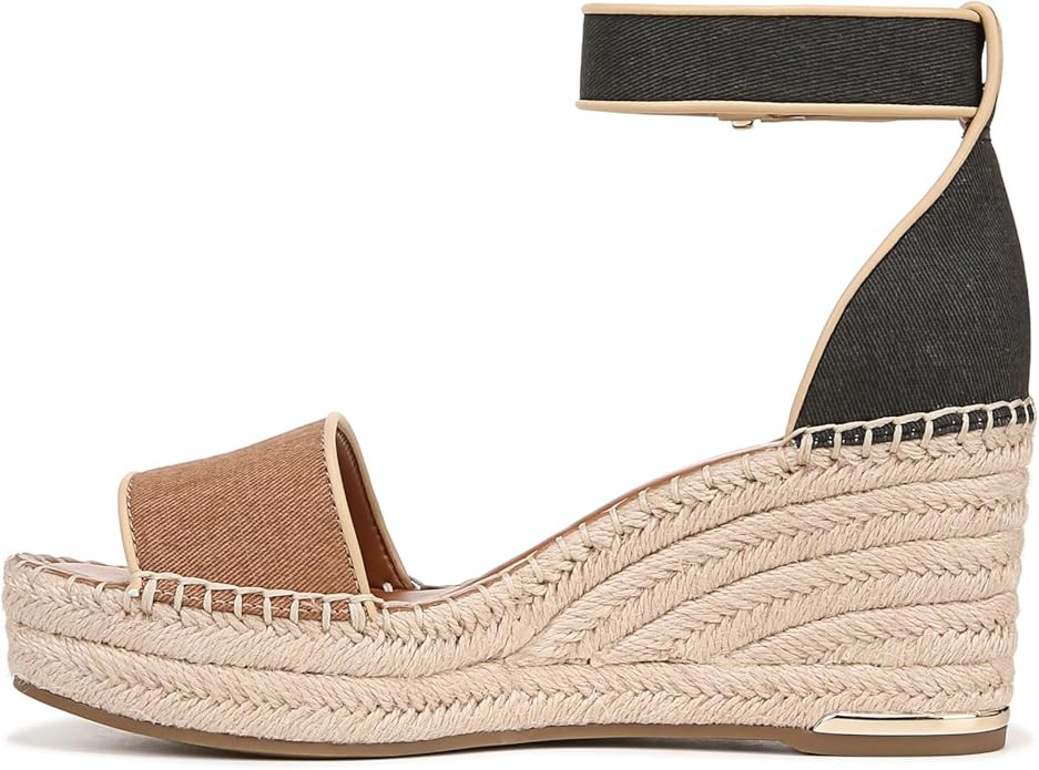Franco Sarto Womens Clemens Raffia Espadrille Wedge Sandals | Amazon (US)