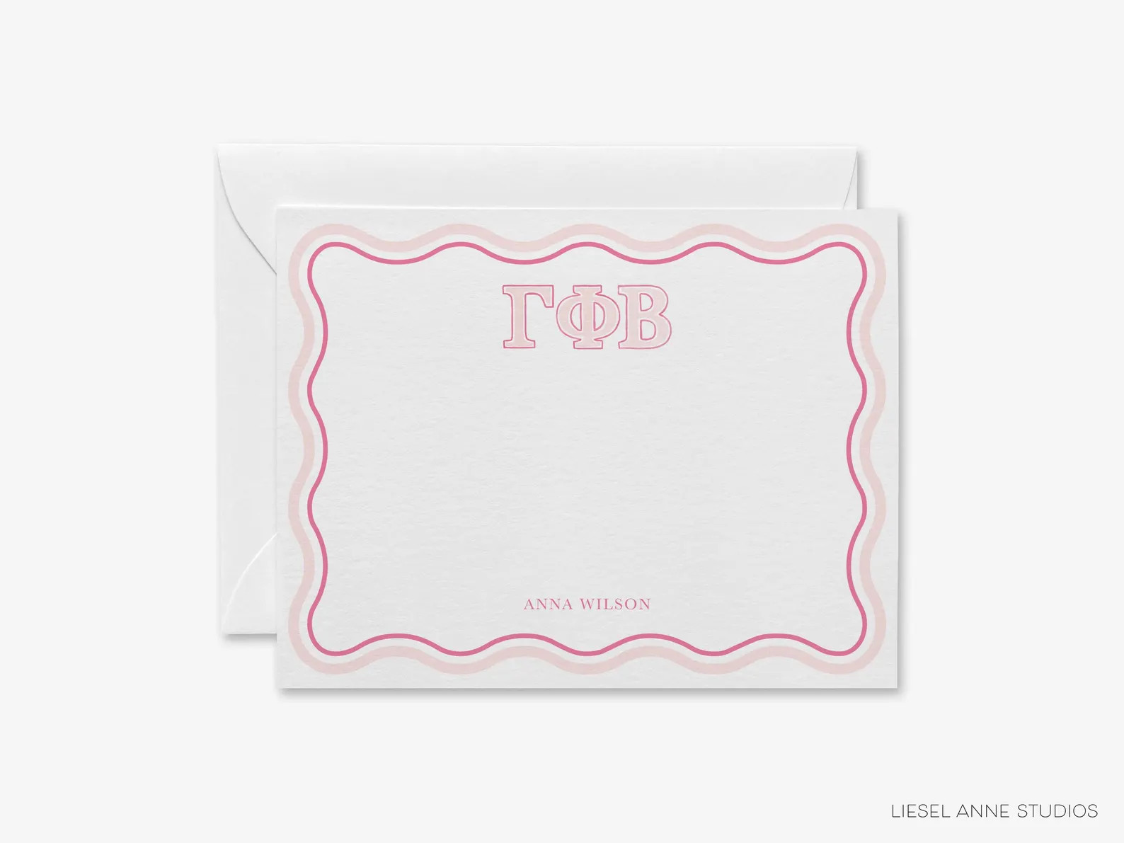 Gamma Phi Beta Personalized Stationery | Bid Day Gift Note Cards | ΓΦB Thank You Notes | Sorori... | Etsy (Global)