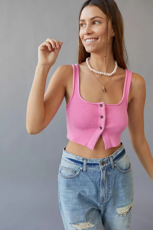 UO London Square Neck Tank Top | Urban Outfitters (US and RoW)