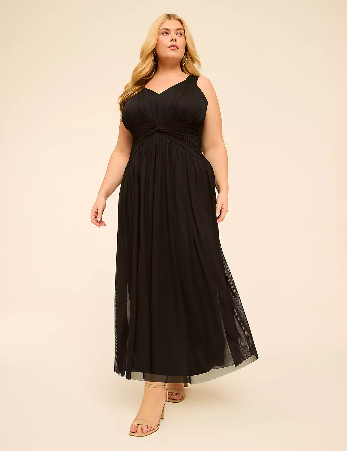 Sleeveless Mesh Maxi Dress | LaneBryant | Lane Bryant (US)