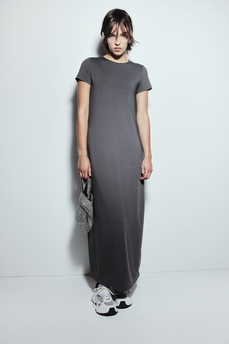 Jersey Bodycon Dress - Dark gray - Ladies | H&M US | H&M (US + CA)