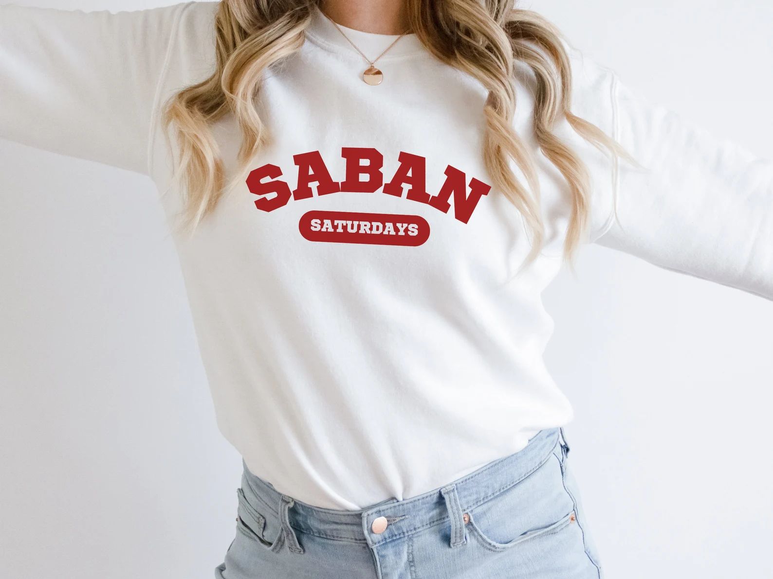 Saban Saturdays Football Sweatshirt Sports Sweatshirt Bama - Etsy | Etsy (US)