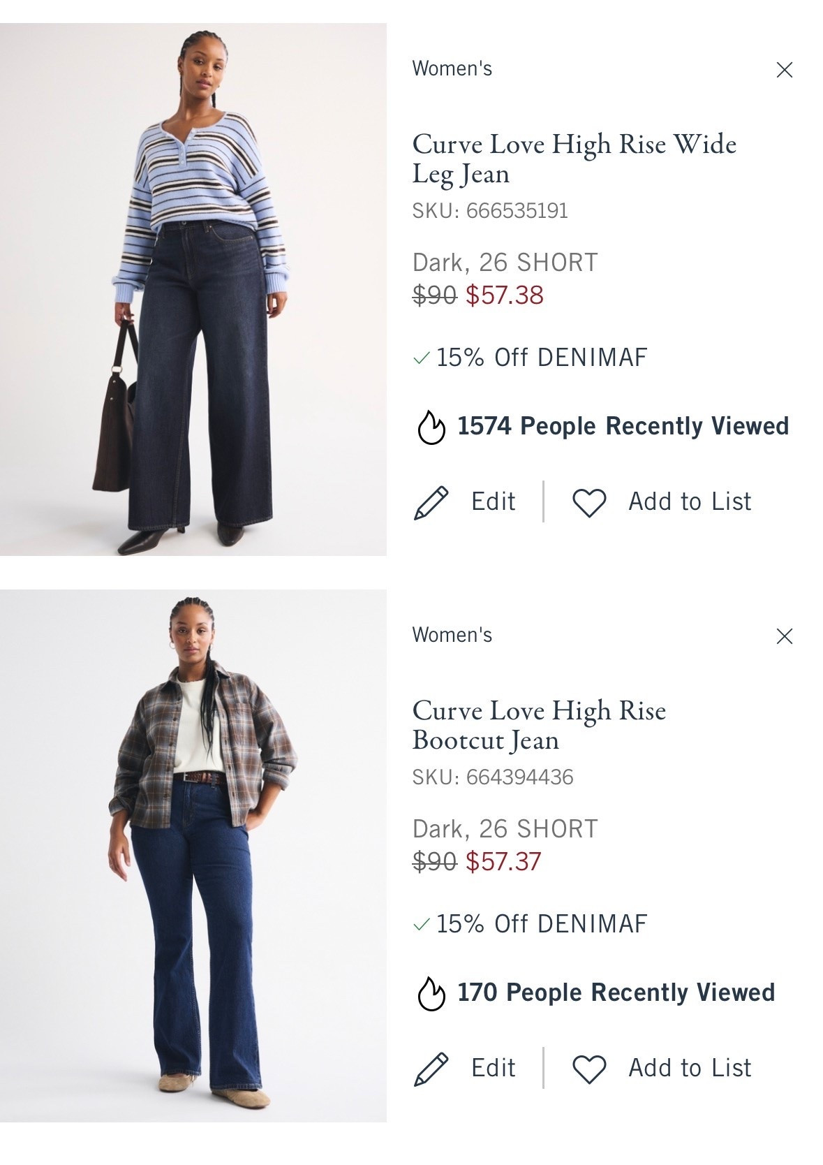 Abercrombie has been my favorite denim for over a decade for good reason; it’s the best! Their Curve love and shorter lengths are so perfect!

#LTKSaleAlert #LTKootd #LTKmomlife