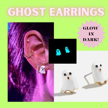 Glow in the dark ghost studs for Halloween! #accessories #halloween #earrings

#LTKkids #LTKBacktoSchool #LTKFind