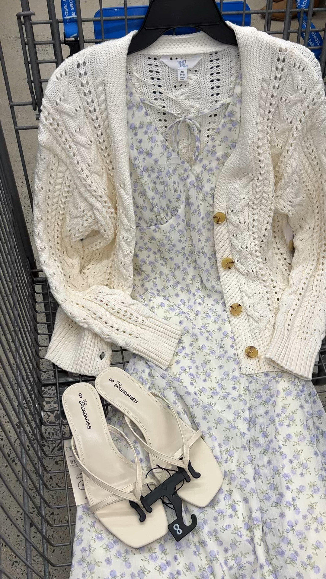 Walmart Mother’s Day outfit idea with this floral chiffon dress! 