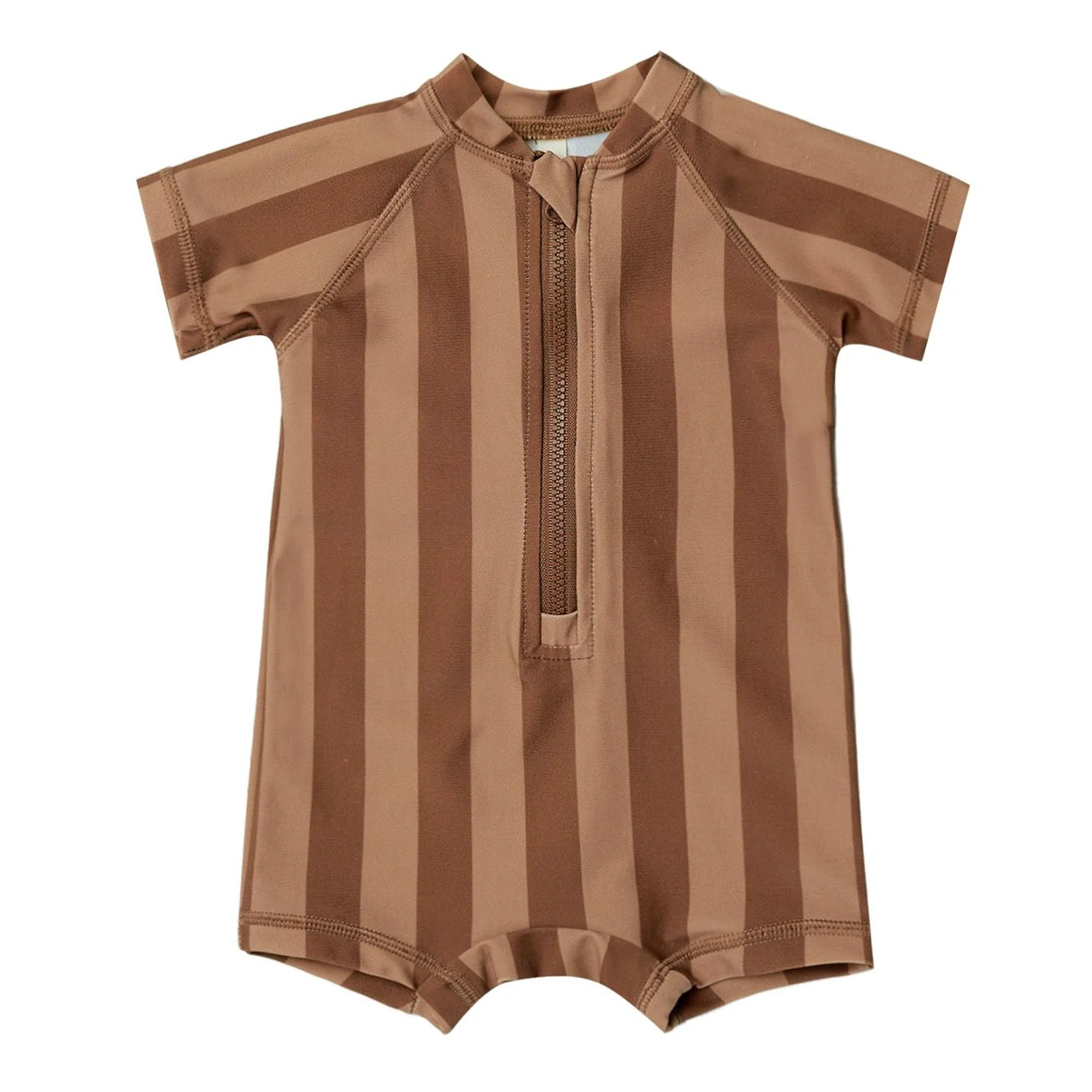 Boys Zip Rashguard, Retro Stripe | SpearmintLOVE
