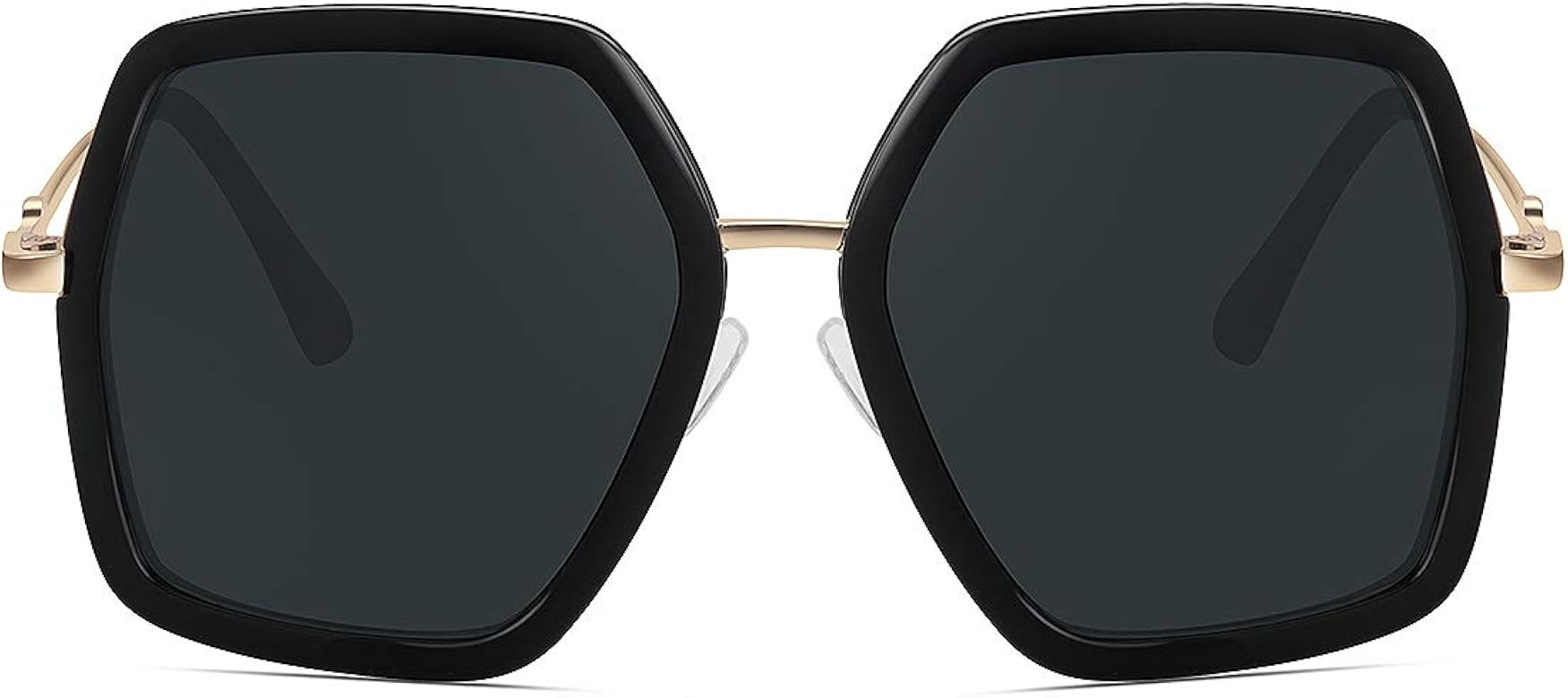 WOWSUN Oversized Big Fashion Sunglasses For Women Irregular Fashion Shades | Amazon (US)