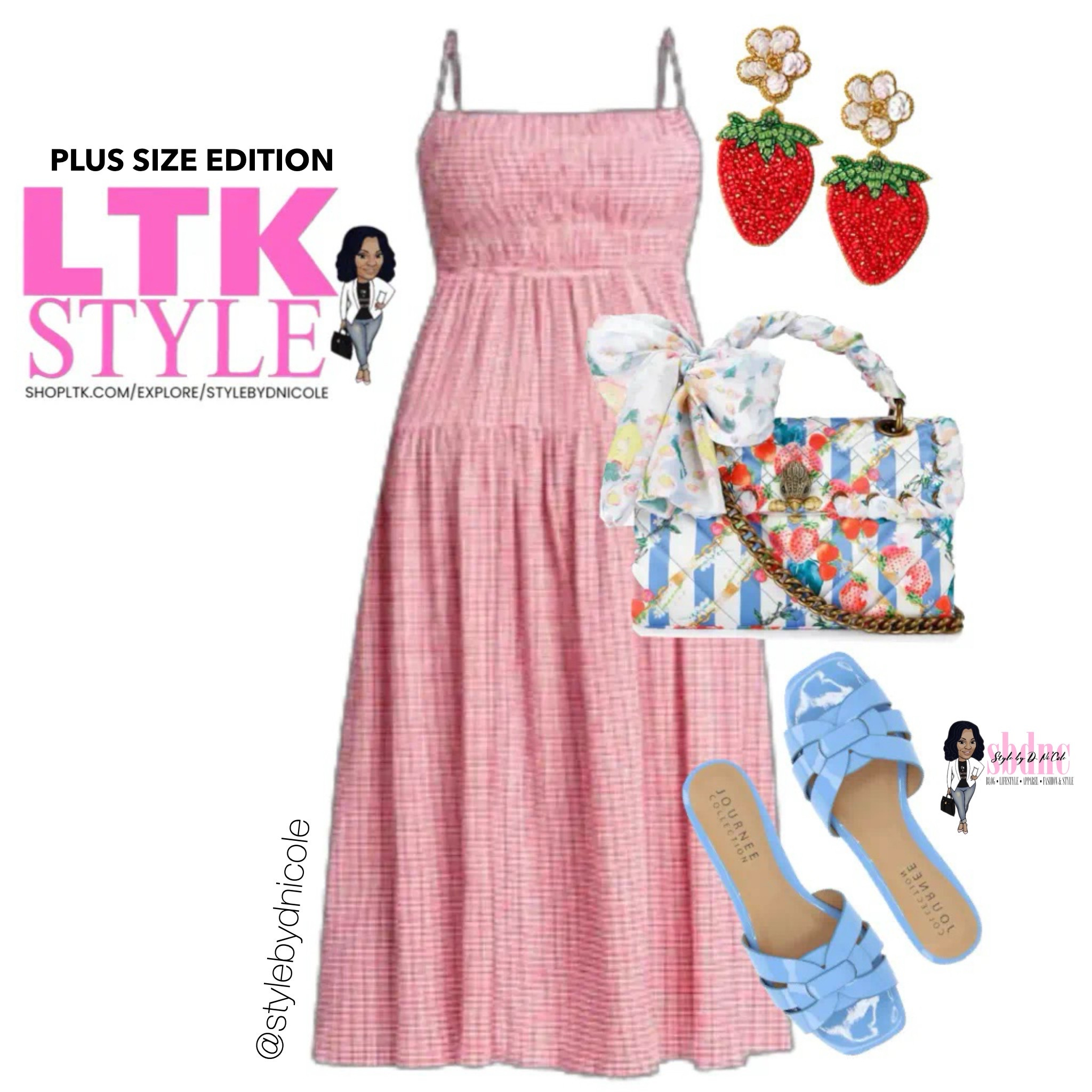 A strawberry dessert in the form of a dress and accessories. 

Available in sizes 14-26. 

#LTKMidsize #LTKPlusSize #LTKSeasonal