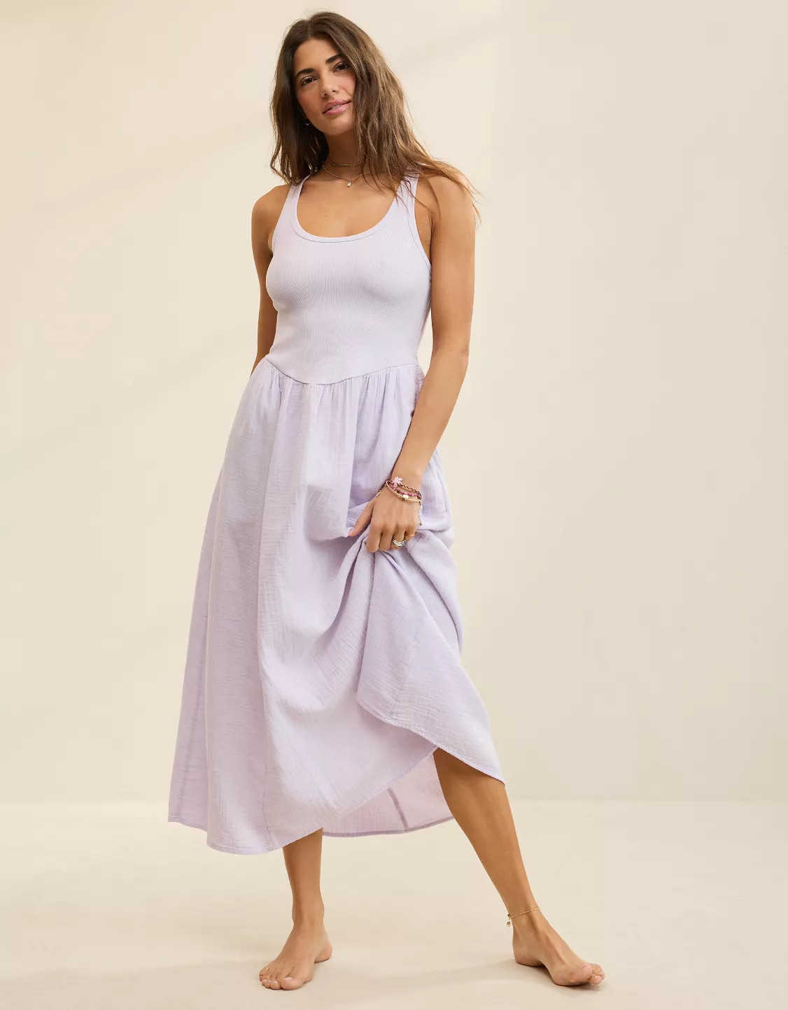 Aerie At The Barre Cross Back Dress | Aerie