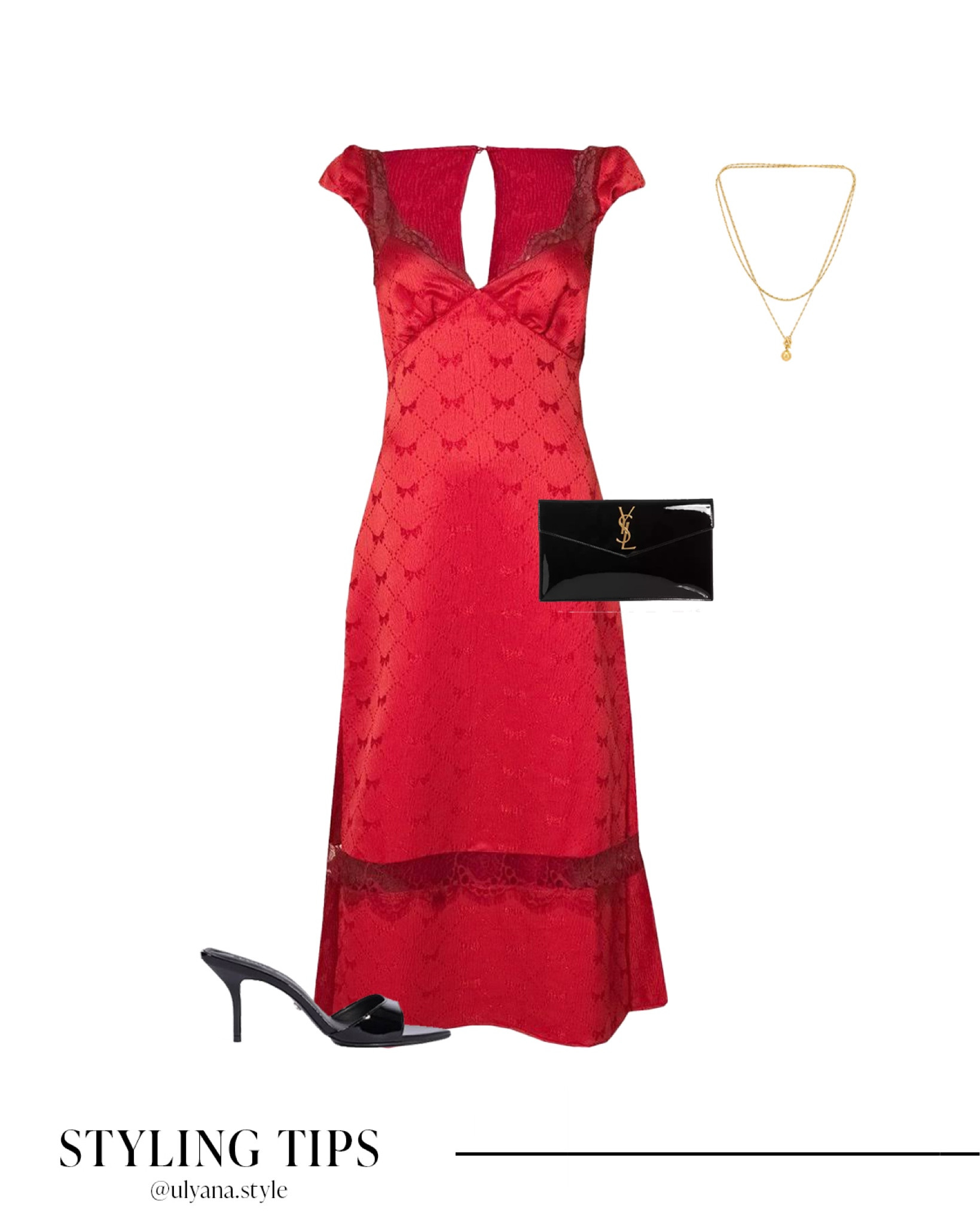 This stunning red satin midi dress paired with black heels, a chic clutch, and a delicate necklace is the perfect outfit for a romantic Valentine’s Day dinner, date night, or special celebration. 
.
.
.
.
.
.
Valentines outfit | date night outfits | date night dress | dinner dress | dress for wedding | winter dress outfit | red dress | valentines dress | dressy outfits | black heels | black clutch | clutch bag | clutch purse | winter outfits | winter wedding guest | wedding guest dress | 
#LTKSeasonal #LTKWedding #LTKU #LTKSaleAlert #LTKGiftGuide #LTKWorkwear #LTKTravel #LTKShoeCrush #LTKItBag #LTKParties 


#LTKFindsUnder50 #LTKFindsUnder100 #LTKStyleTip