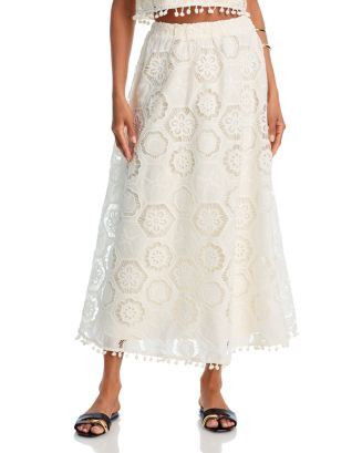 AQUA Square Crochet Maxi Skirt - Exclusive   | Bloomingdale's Women | Bloomingdale's (US)