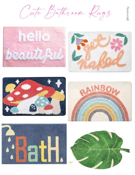 Cute bathroom rugs!! Fun and colorful bathroom rugs for homes, dorms, and kids bathrooms!

#LTKhome #LTKU #LTKstyletip