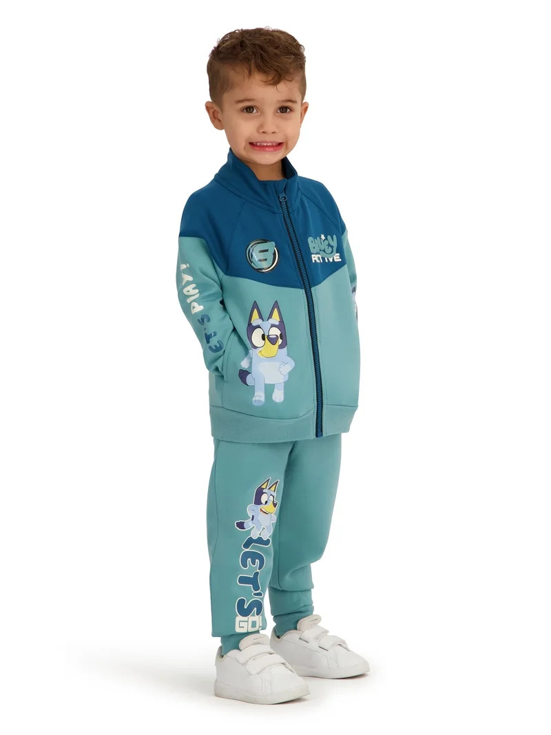 Bluey Toddler Boy 2pc Active Jacket and Pant Set, Sizes 12 Months - 5T | Walmart (US)