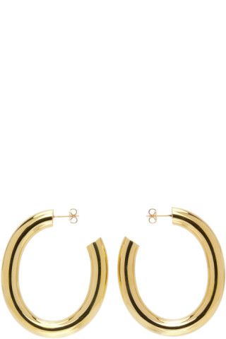 Laura Lombardi - Gold Curve Earrings | SSENSE