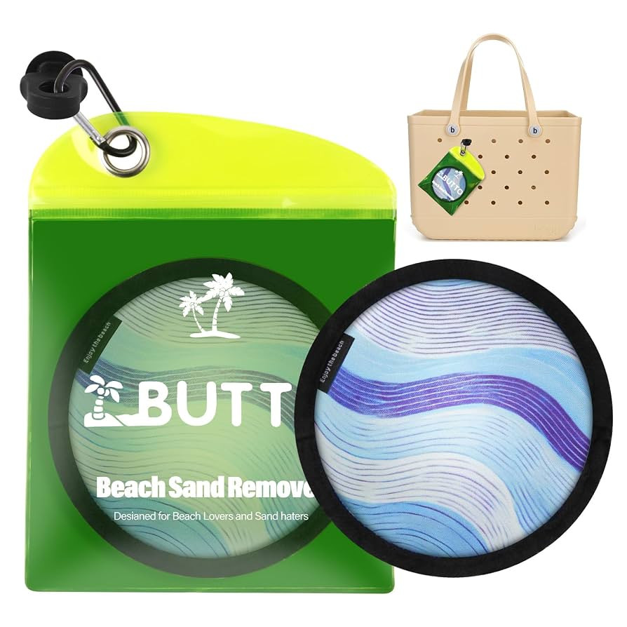 Talc-Free Double Capacity Sand Remover for Beach - Gentle on Skin Instant Sand Removal Bag with N... | Amazon (US)