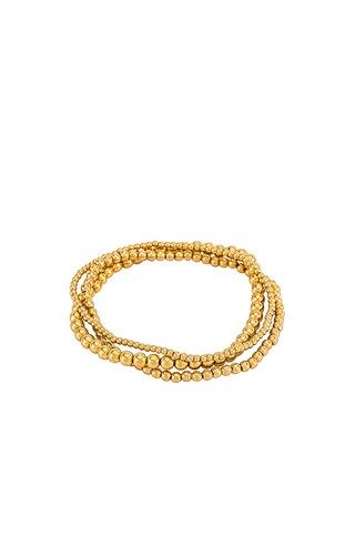 Natalie B Jewelry Bella Trois Bracelet Set in Gold from Revolve.com | Revolve Clothing (Global)