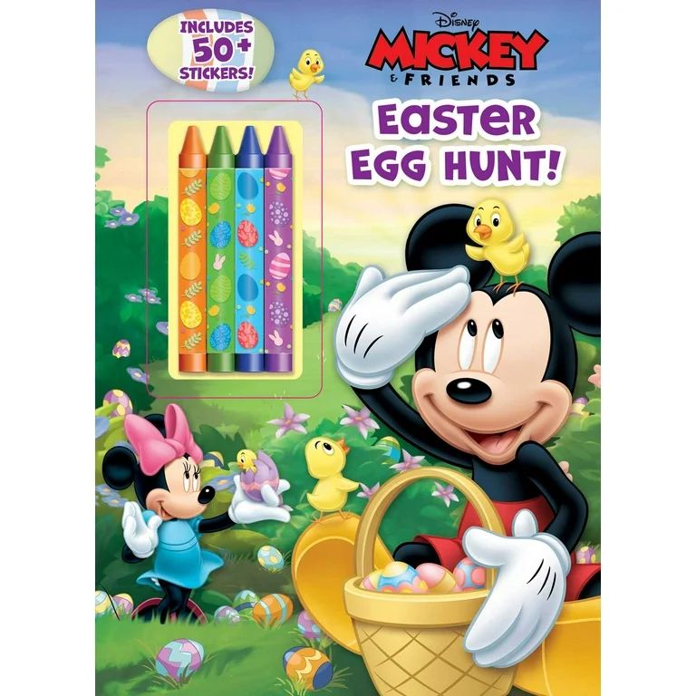 Coloring & Activity with Crayons: Disney Mickey Mouse: Easter Egg Hunt! (Paperback) - Walmart.com | Walmart (US)