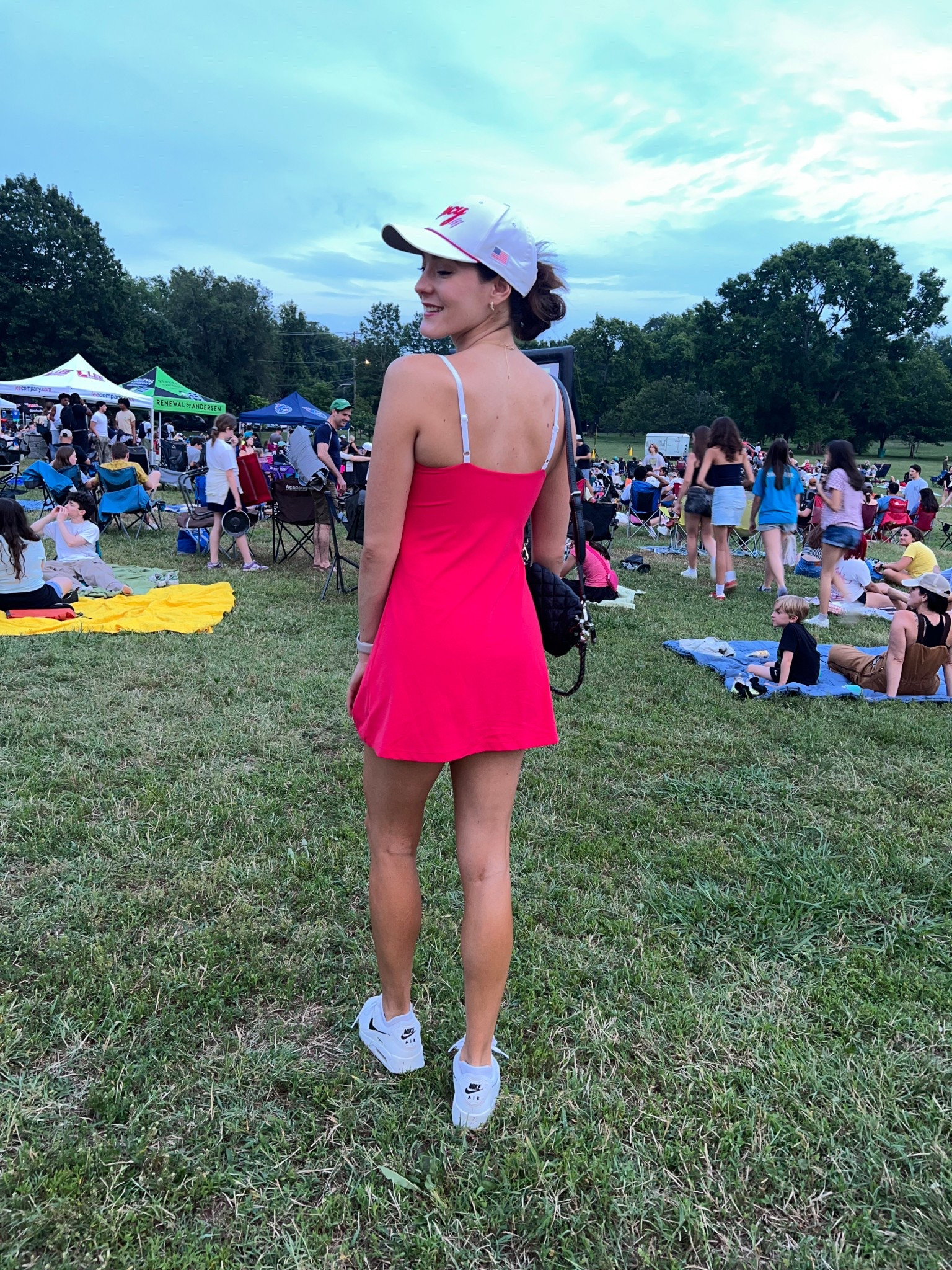 6/12 ootn
Movies in the Park
summer fashion, summer outfit ideas, Nashville

Abercrombie dress (size S for me)
Nike Air Max 90 (size up 1/2 size)
MZ Wallace crossbody bag #LTKSummerEdit

#LTKActive #LTKShoeCrush