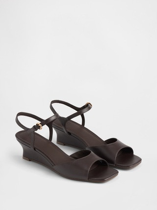 Vegan Leather Wedge Sandals | Gap (US)