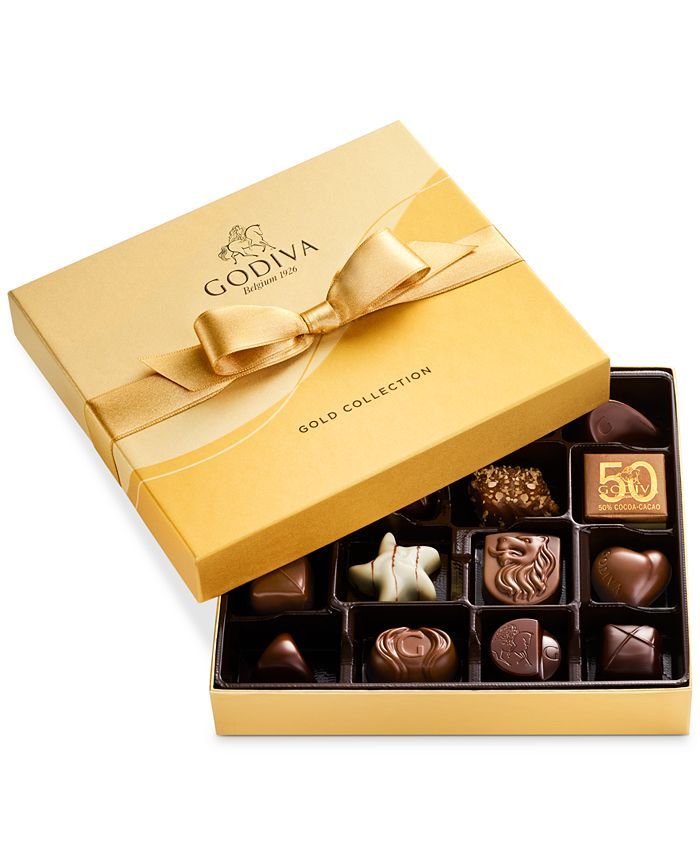 Godiva 19-Piece Gold Gift Box & Reviews - Food & Gourmet Gifts - Dining - Macy's | Macys (US)