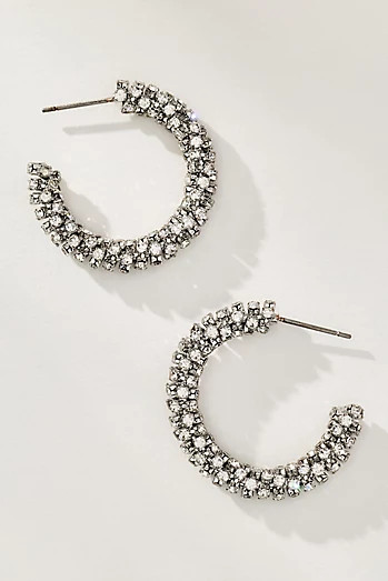 Large Glam Hoop Earrings | Anthropologie (US)