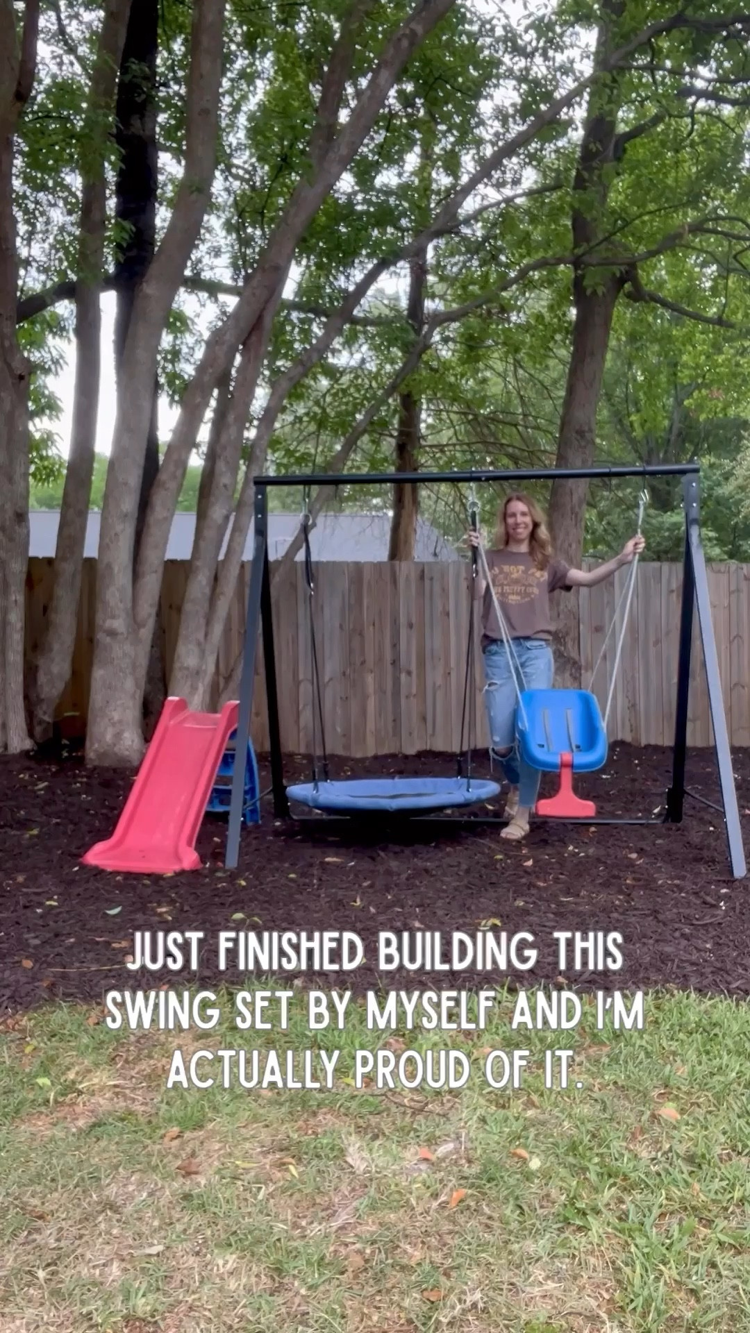 POV: you start a “quick project” while the kids are napping and immediately realize you have no idea what the instructions mean. 

I gave it my best effort… but David still ended up finishing the swing set when he got home 😂

At least I supervised.


#momlife #reallifeparenting #sahmhumor #momcontent #relatablemom

#LTKstorytime #LTKmomlife #LTKdayinmylife