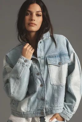 Pilcro Colorblock Denim Jacket | Anthropologie (US)