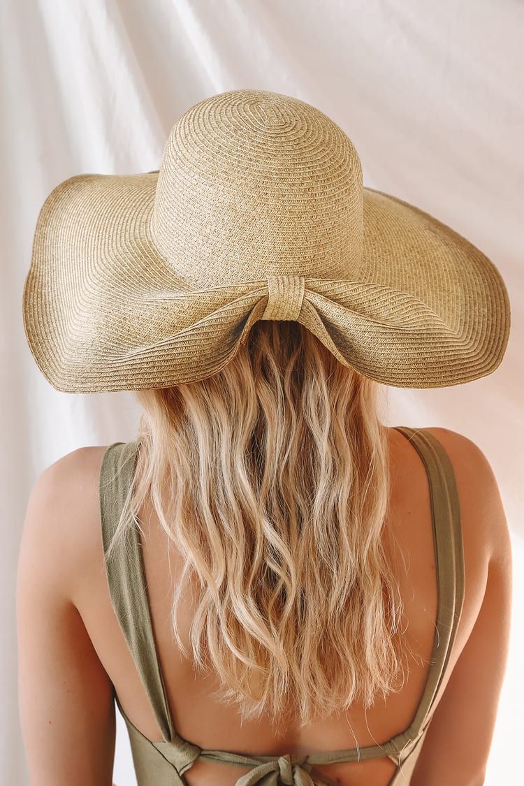 Loves Me Knot Beige Ombre Knotted Floppy Sun Hat | Lulus (US)