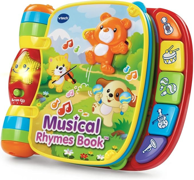 VTech Musical Rhymes Book, Red 1.74 x 8.76 x 7.48 inches | Amazon (US)