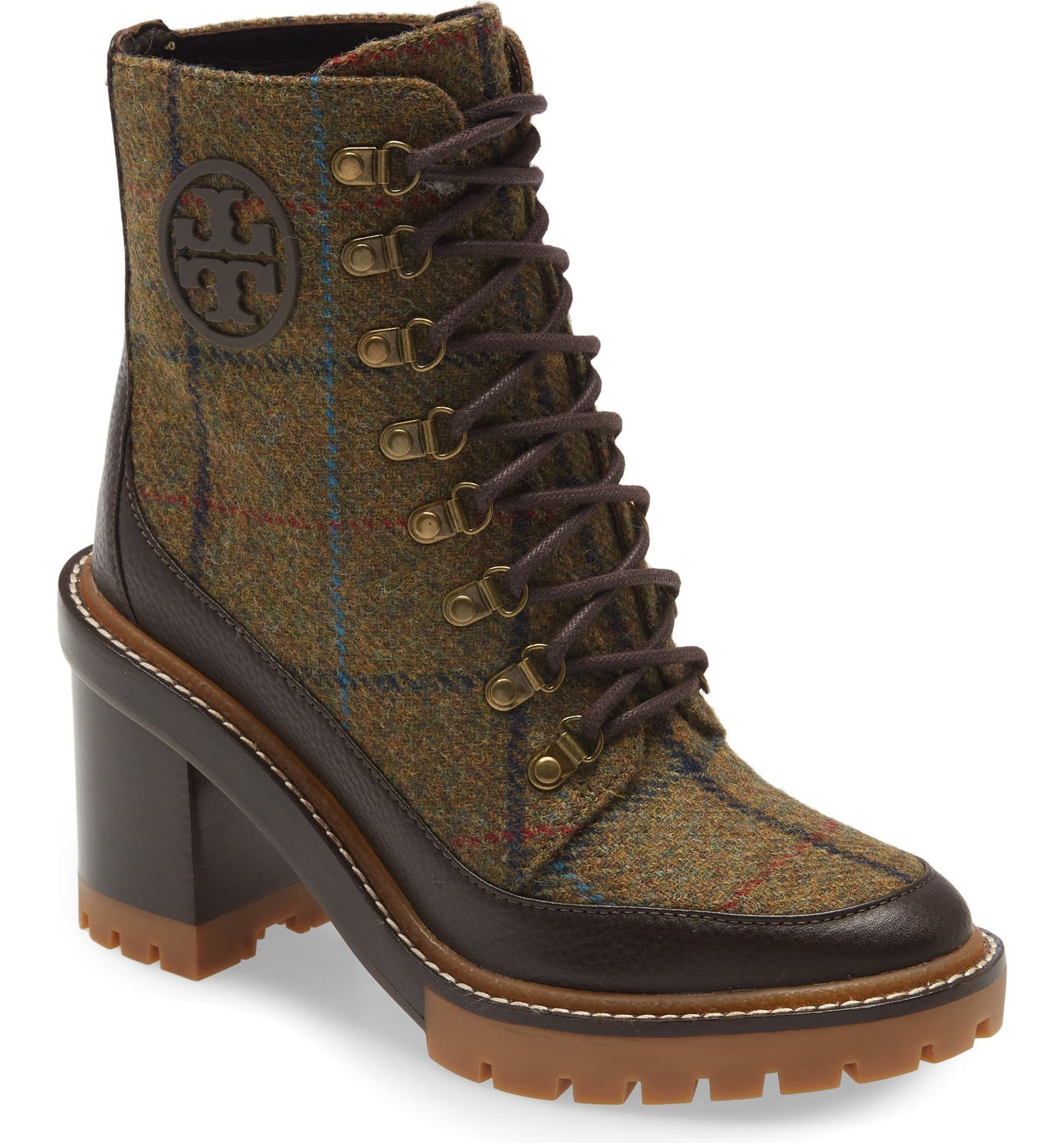 Miller Lugged Wool Blend Leather Bootie | Nordstrom | Nordstrom