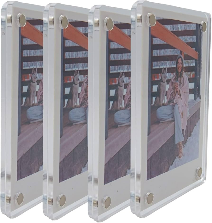 Orga'Neat Acrylic Fridge Magnetic Frames for Fujifilm Instax Mini Instant Film Photo, 2.36 x 3.54... | Amazon (US)