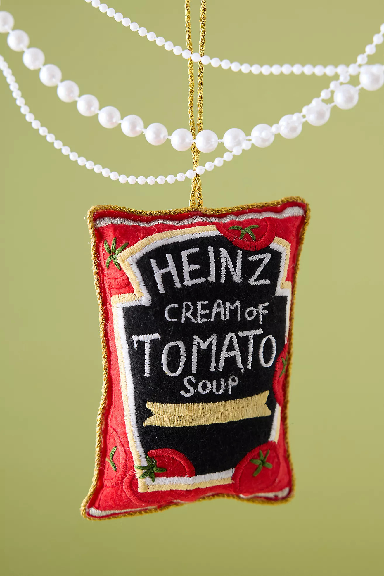 studio THIE Tomato Soup Felt Ornament | Anthropologie (UK)