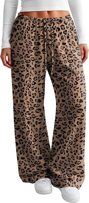 Sampeel Women's Wide Leg Pants - Drawstring Lounge Pants with Pockets | Amazon (US)