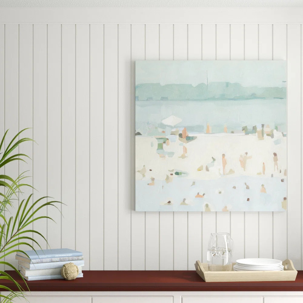 " Sea Glass Sandbar I " by Emma Scarvey Painting Print | Wayfair North America