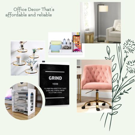 Office decor and at reasonable prices!! #office #officechair #officelamp #readinglamp #deskorganizer 

#LTKhome #LTKsalealert