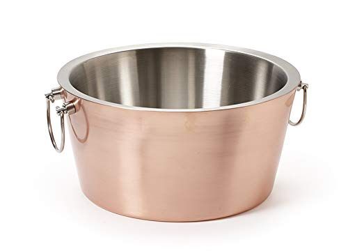 GET BT-1615-BCPR/SS Double Wall Copper Beverage Tub, Sweat-Free, 3 Gallon | Amazon (US)