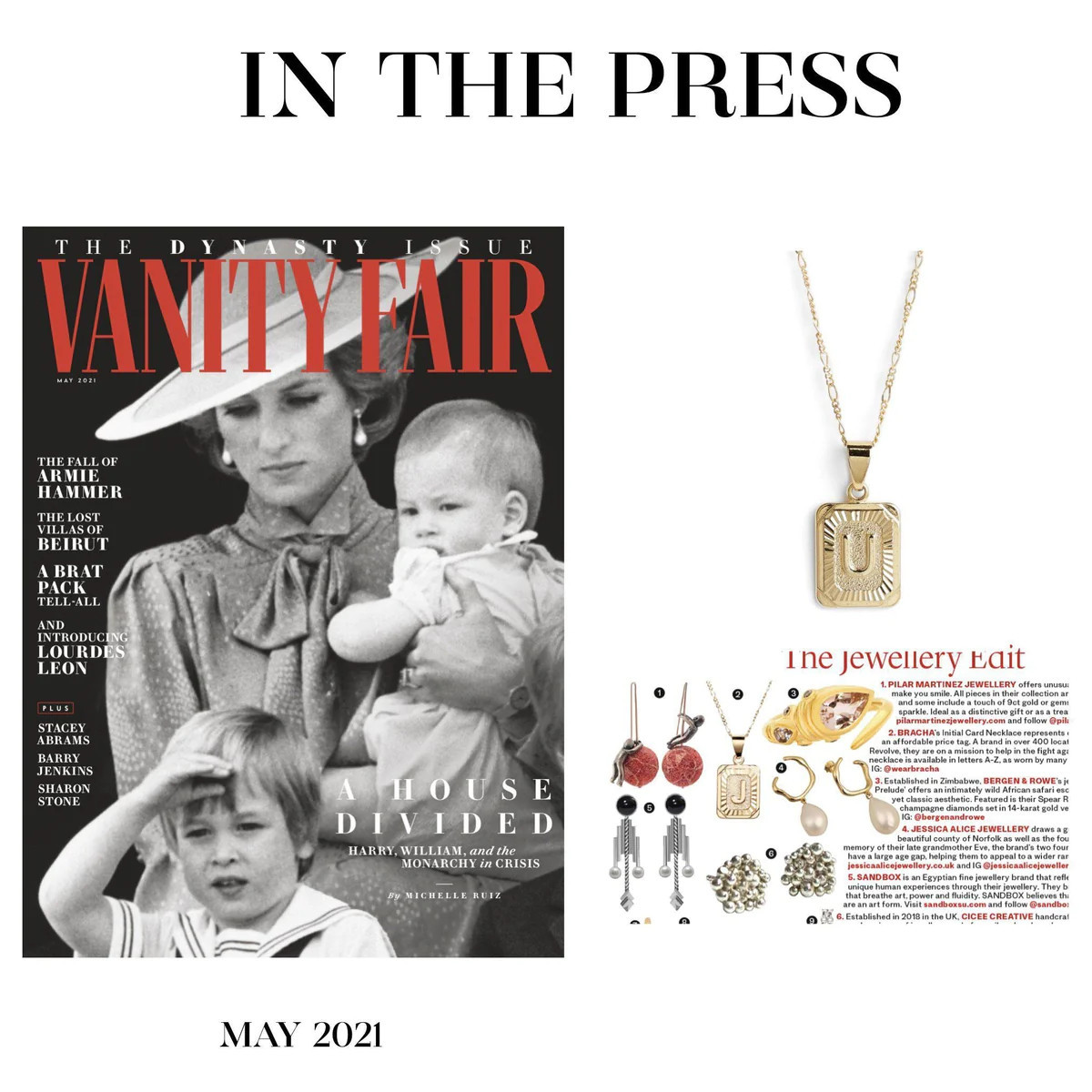 Initial Card Necklace | BRACHA