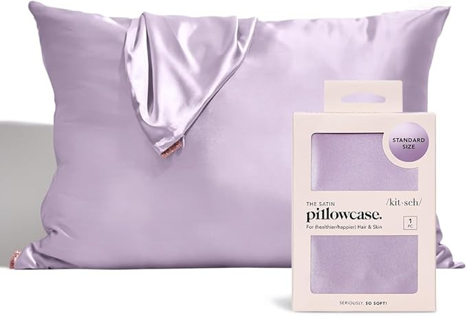 Kitsch Satin Pillowcase for Hair & Skin - Softer Than Silk Pillowcase for Hair and Skin | Cooling... | Amazon (US)
