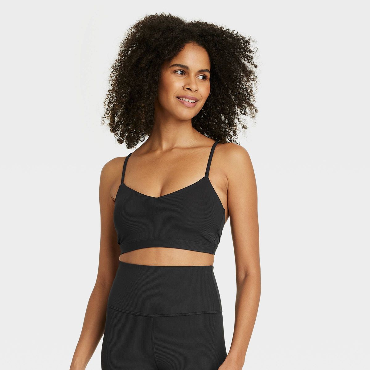 Women's Light Support Rib Triangle Bra - All In Motion™ | Target