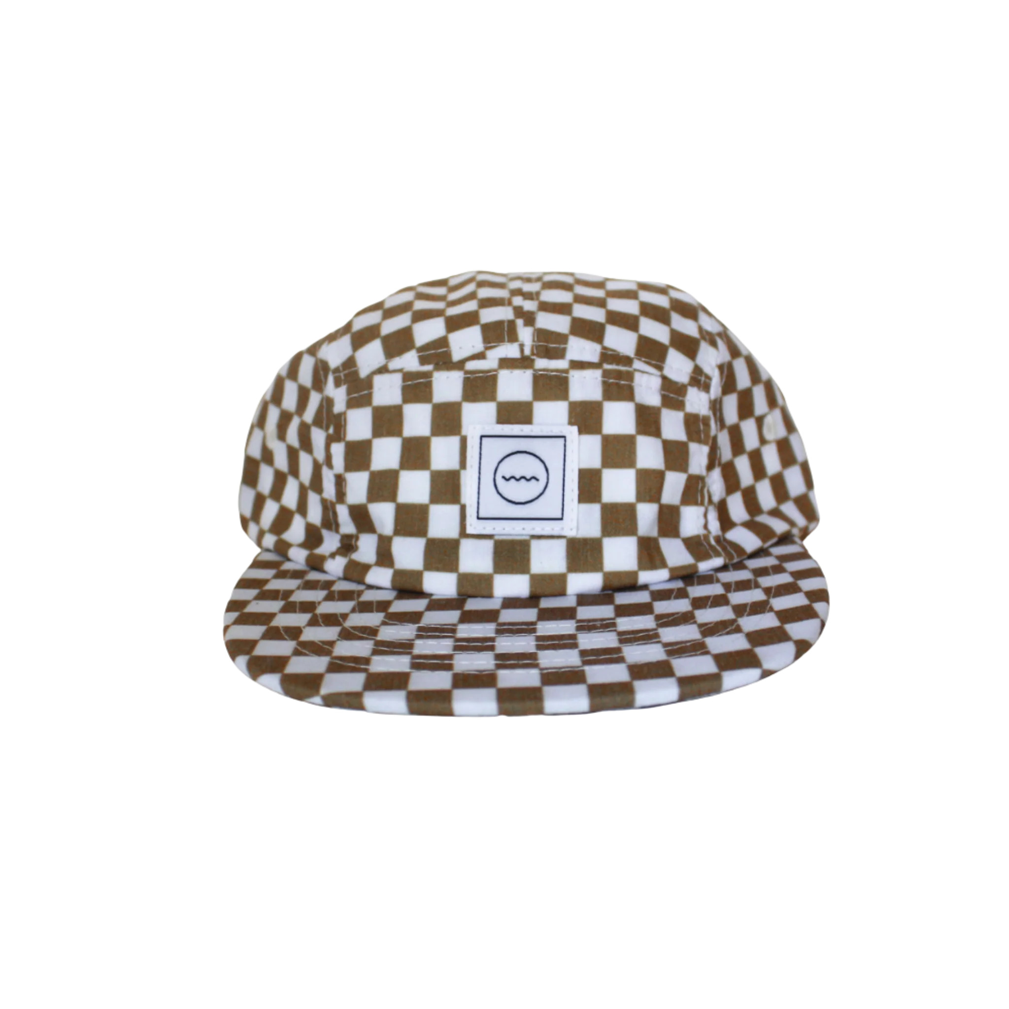 Cotton Five-Panel Hat in Copper Check | Rad River Co.