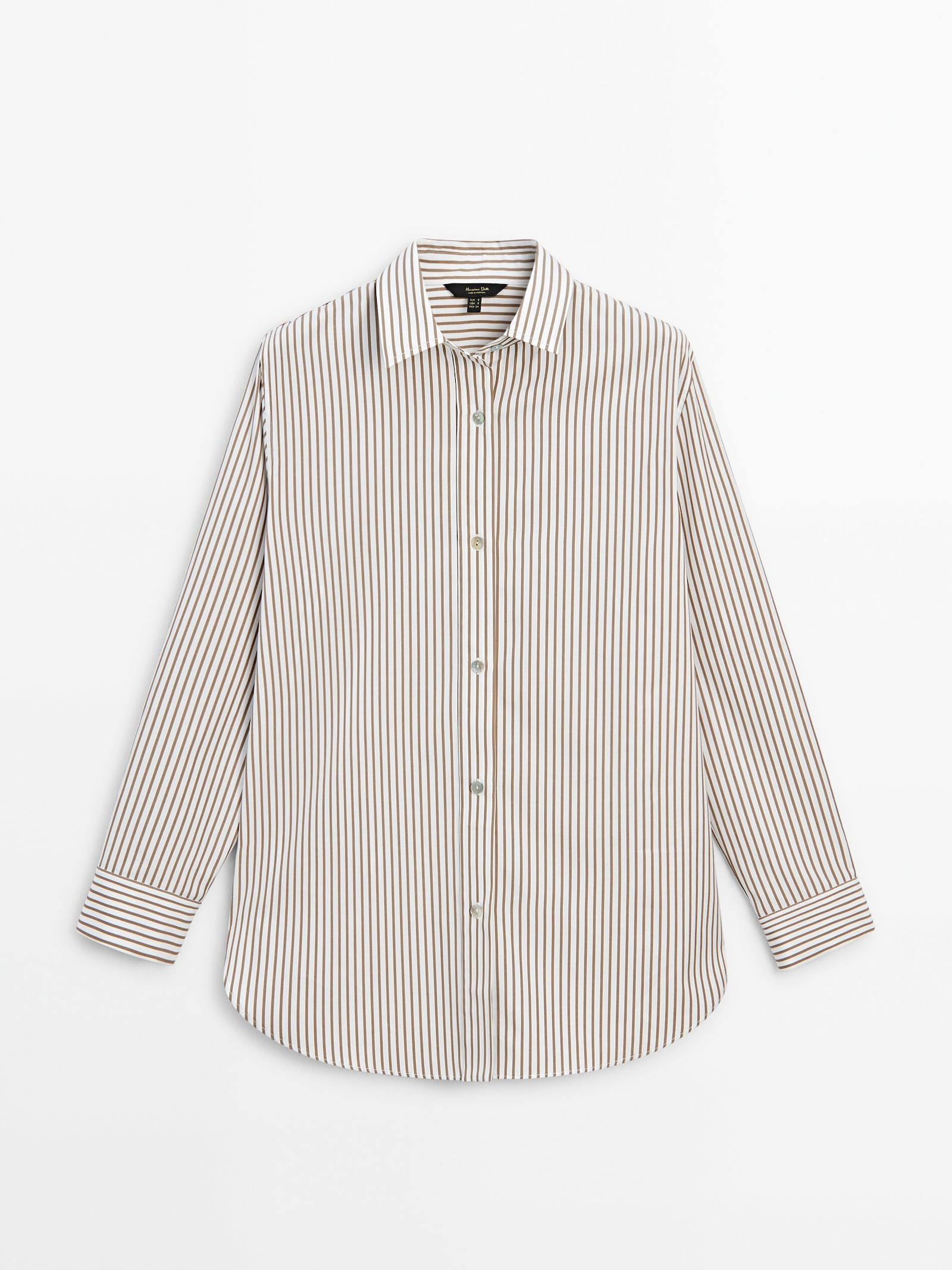 Gestreiftes Popelinhemd | Massimo Dutti DE