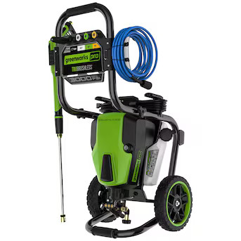 Greenworks Pro 3000-PSI 2.0-GPM Cold Water Electric Pressure washer with 5 Spray Tips | Lowe's
