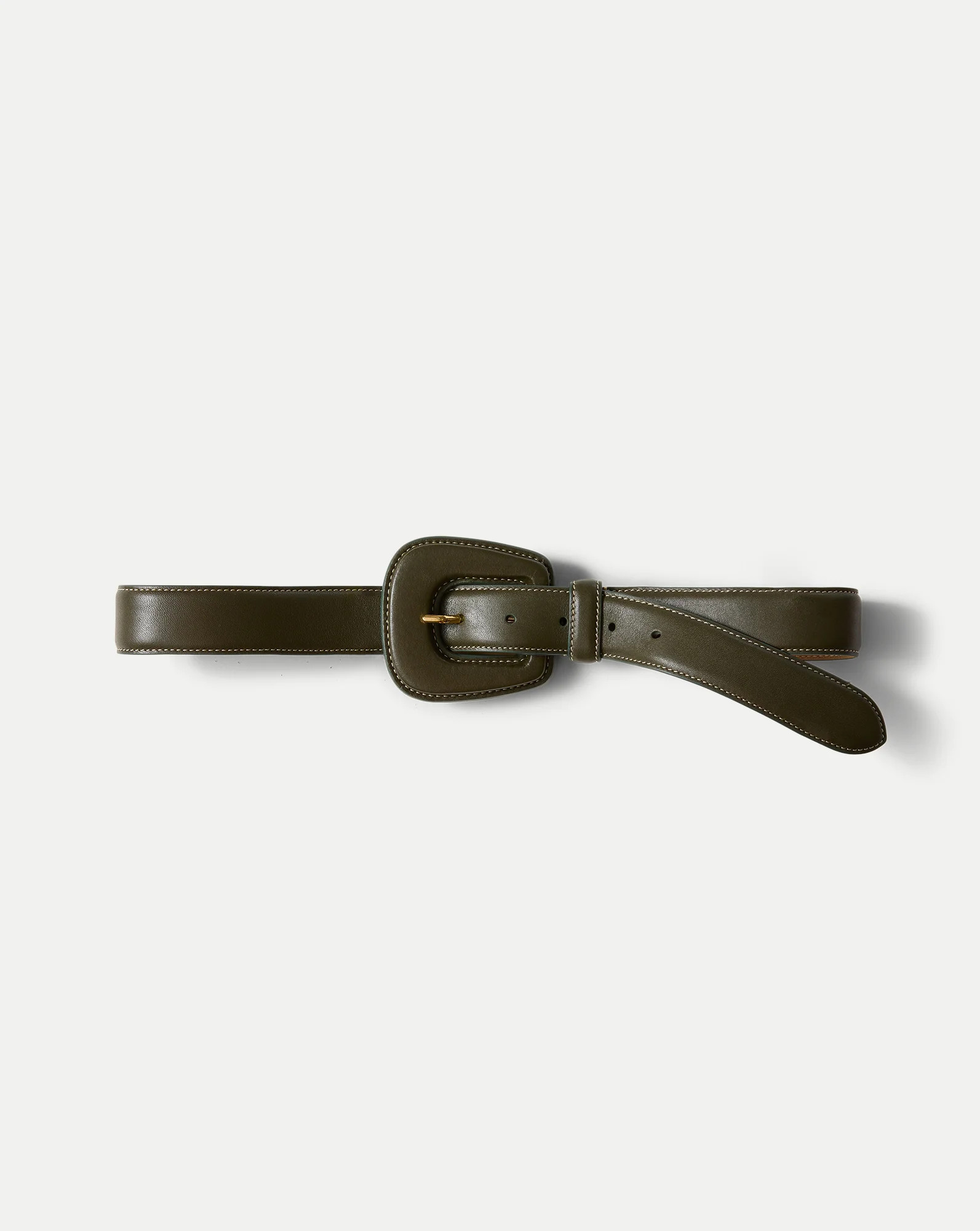 Elsy Leather-Buckle Belt | Veronica Beard