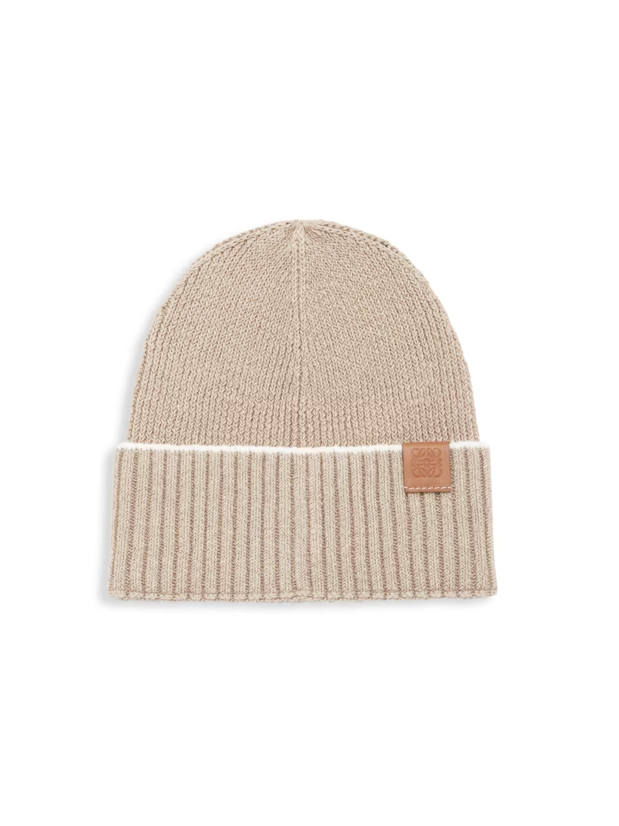 Anagram Patch Knit Linen Beanie | Saks Fifth Avenue (UK)