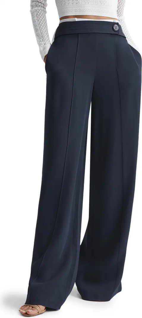 Lina Side Stripe Wide Leg Trousers | Nordstrom