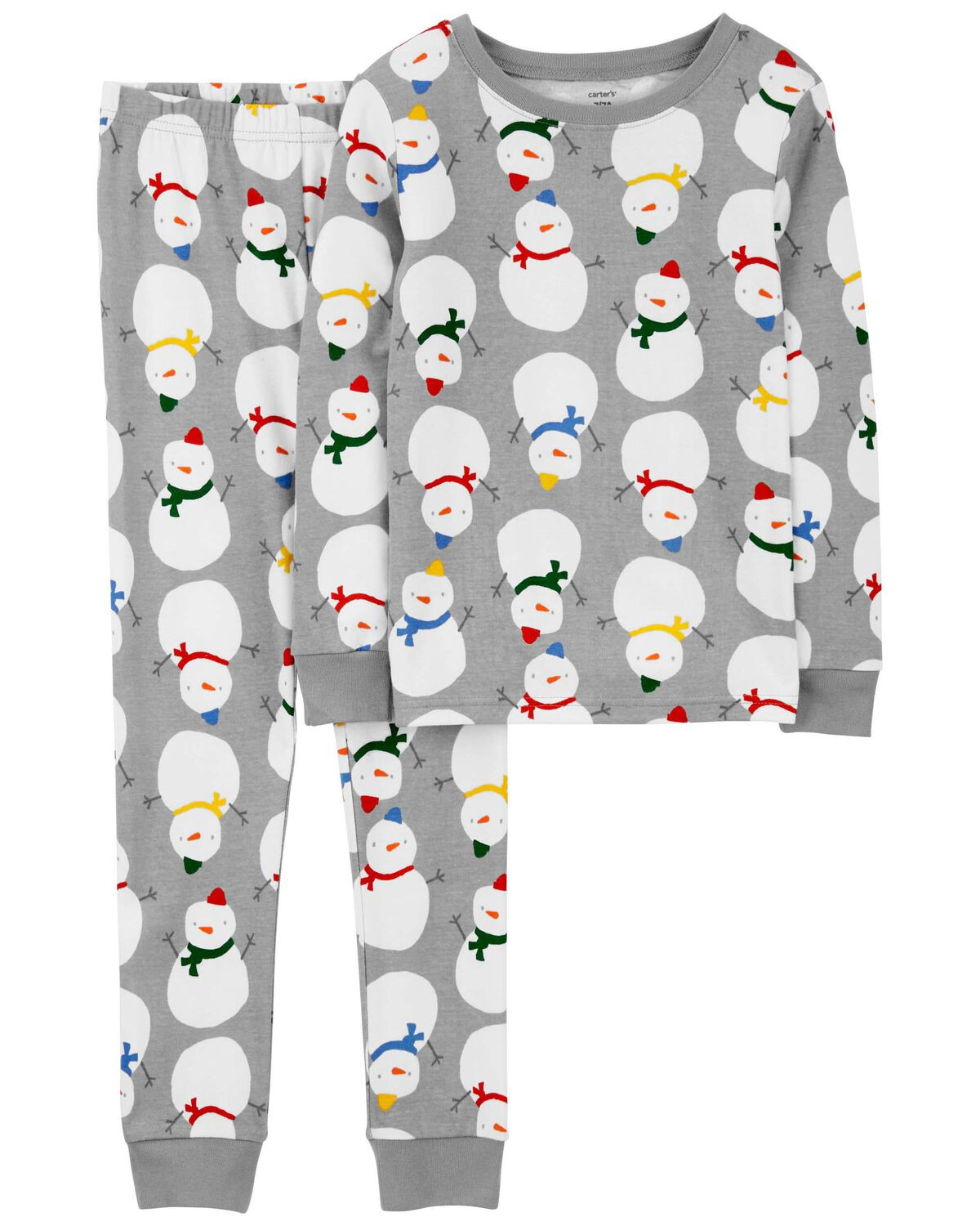 Grey Kid 2-Piece Snowman 100% Snug Fit Cotton Pajamas | carters.com | Carter's