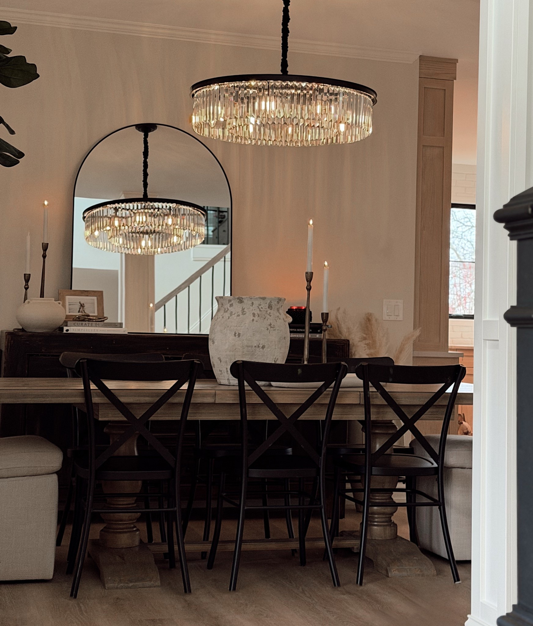 Getting lots of questions about the house pieces!✨ My goal during the remodel was always that RH look for less & so many of these pieces give that same feel.🤍

This chandelier is such a good find and honestly even prettier in person. Comes in other finishes too. RH look for much less!


Home decor. Spring decor. Dining room. Lighting. Chandelier. Home. House. Table decor. Mirror. Lights. 

#LTKHome #LTKSaleAlert